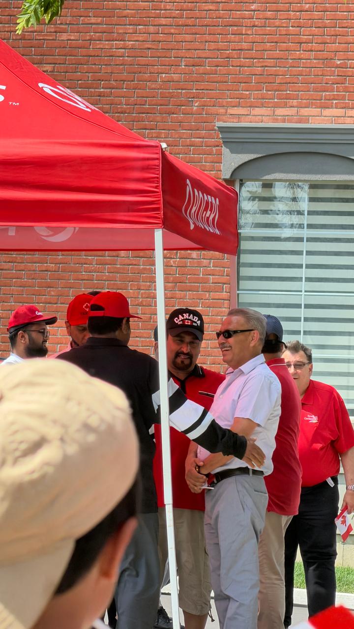 Aftab Hussain — campaign trail moment